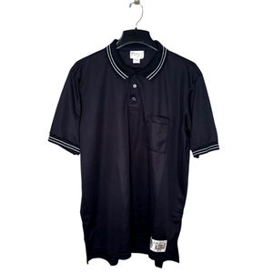 Vintage Honig's Whistle Stop Men's Shirt Size XXL Polo Umpire Black Made in USA
